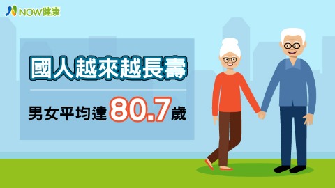 國人平均壽命為80.7歲