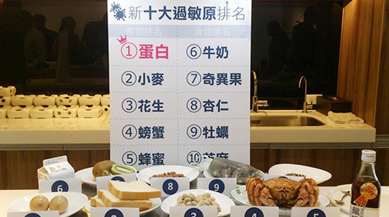 國人十大食物過敏原 國人十大食物過敏原