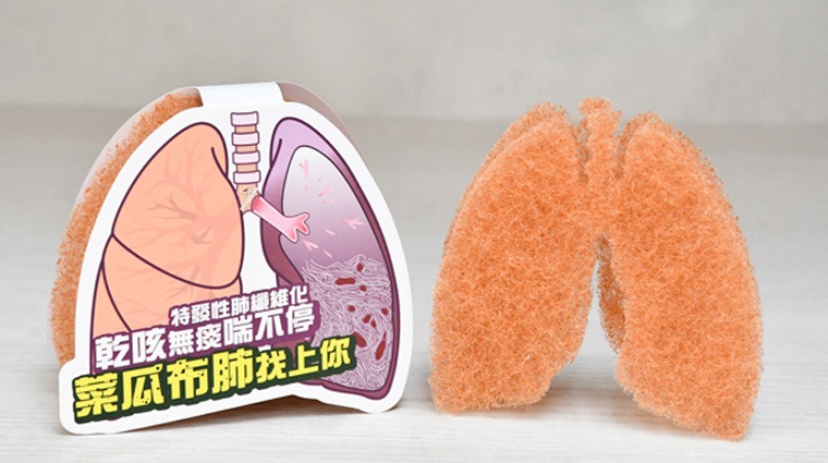 肺部造型菜瓜布 肺部造型菜瓜布