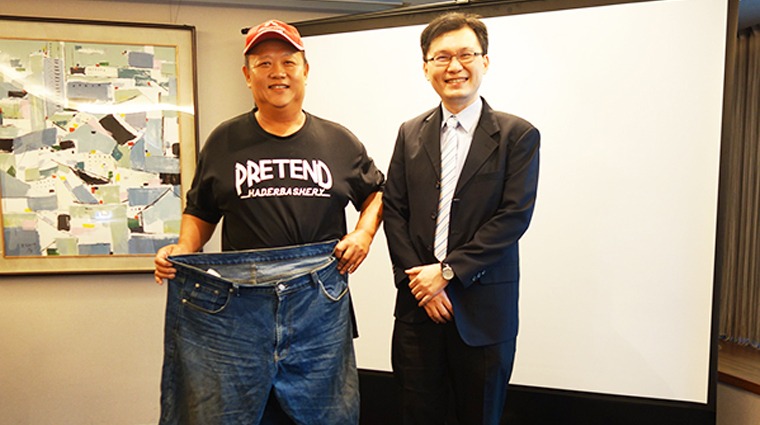 病患林先生與蔡明憲醫師 病患林先生與蔡明憲醫師