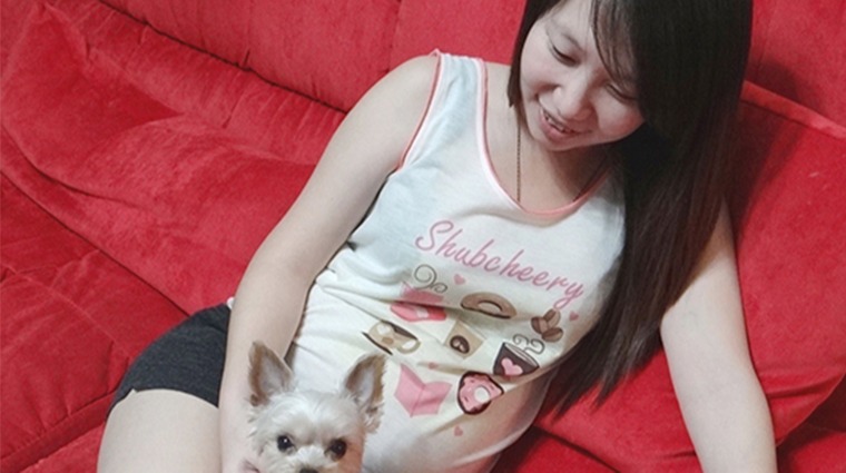 孕婦與寵物狗 孕婦與寵物狗
