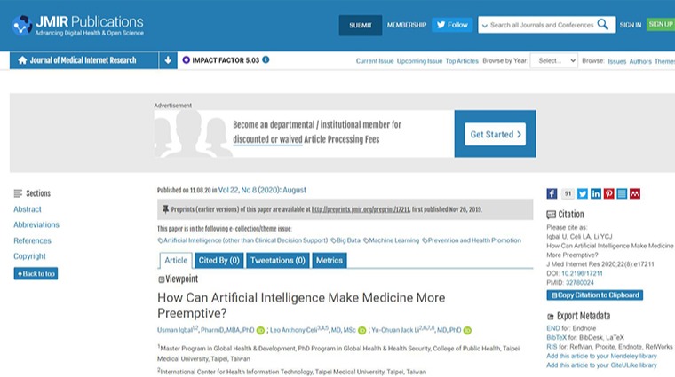 How Can Artificial Intelligence Make Medicine More Preemptive? How Can Artificial Intelligence Make Medicine More Preemptive?