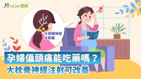 孕婦偏頭痛能吃藥嗎？ 大枕骨神經注射可改善
