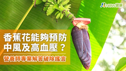 香蕉花能預防中風及高血壓？ 營養師專業解答破除謠言