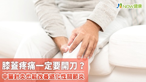 膝蓋疼痛一定要開刀？ 中醫針灸也能改善退化性關節炎