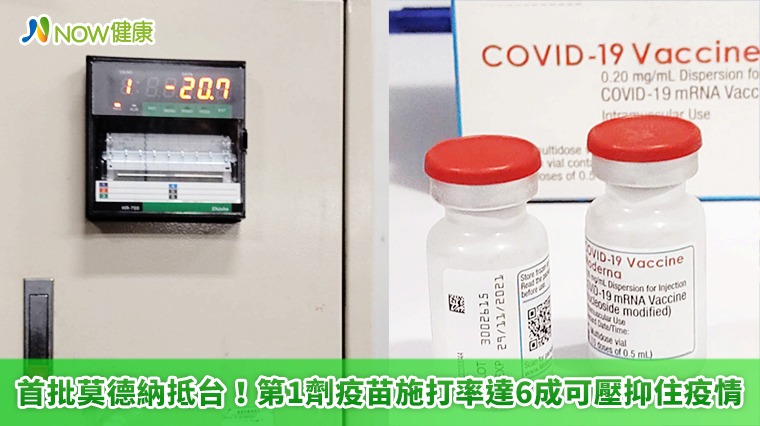 首批莫德納抵台! 第1劑疫苗施打率達6成可壓抑住疫情 首批莫德納抵台! 第1劑疫苗施打率達6成可壓抑住疫情