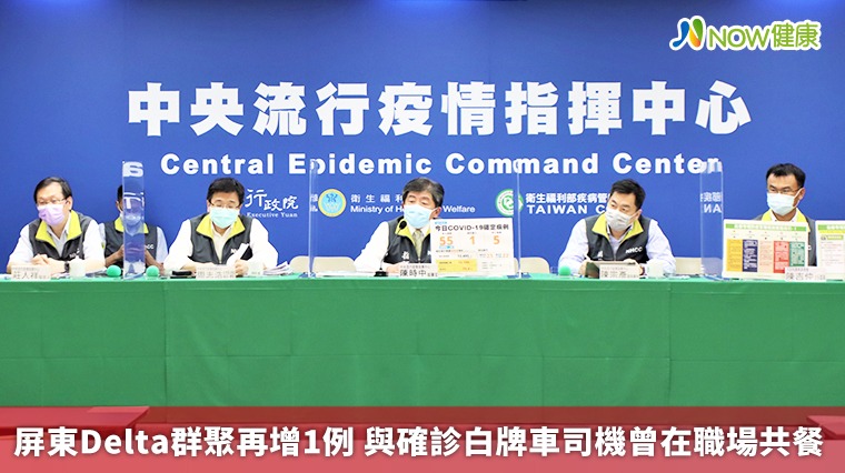 屏東Delta群聚再增1例 與確診白牌車司機曾在職場共餐 屏東Delta群聚再增1例 與確診白牌車司機曾在職場共餐