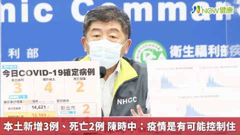 本土新增3例、死亡2例 陳時中：疫情是有可能控制住