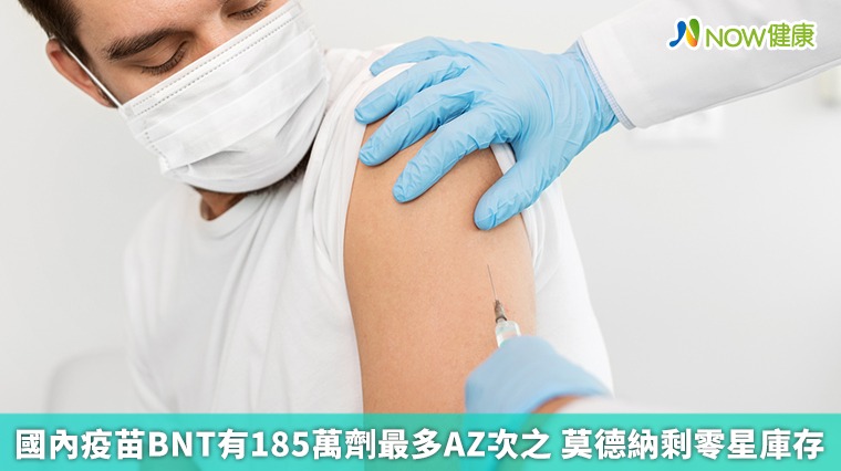 國內疫苗BNT有185萬劑最多AZ次之 莫德納剩零星庫存 國內疫苗BNT有185萬劑最多AZ次之 莫德納剩零星庫存