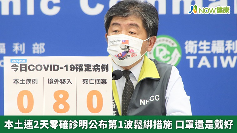 本土連2天零確診明公布第1波鬆綁措施 口罩還是戴好 本土連2天零確診明公布第1波鬆綁措施 口罩還是戴好