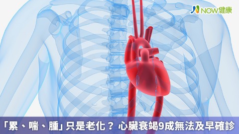 「累、喘、腫」只是老化？ 心臟衰竭9成無法及早確診