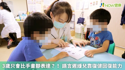 3歲只會比手畫腳表達？！ 語言遲緩兒靠復健回復能力