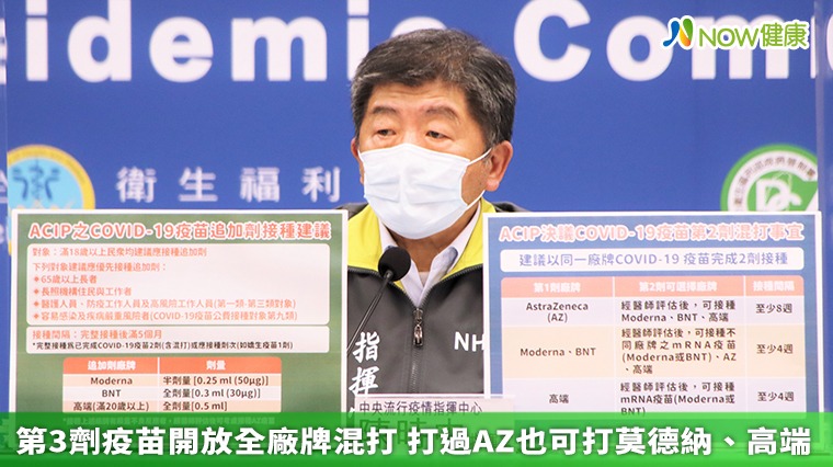 第3劑疫苗開放全廠牌混打 打過AZ也可打莫德納、高端 第3劑疫苗開放全廠牌混打 打過AZ也可打莫德納、高端