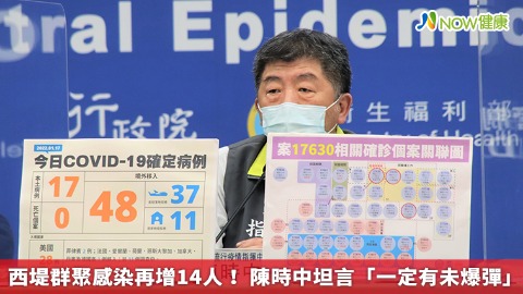 西堤群聚感染再增14人！  陳時中坦言「一定有未爆彈」