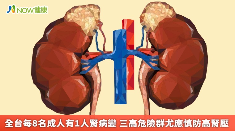 全台每8名成人有1人腎病變 三高危險群尤應慎防高腎壓 全台每8名成人有1人腎病變 三高危險群尤應慎防高腎壓