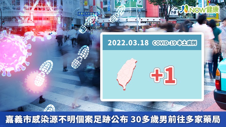 嘉義市感染源不明個案足跡公布 30多歲男前往多家藥局