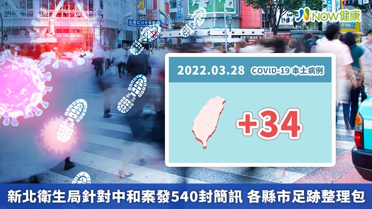 新北衛生局針對中和案發540封簡訊 各縣市足跡整理包