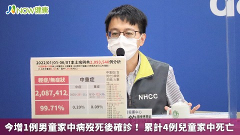 今增1例男童家中病歿死後確診！ 累計4例兒童家中死亡