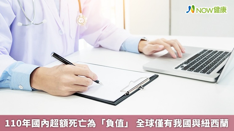 110年國內超額死亡為「負值」 全球僅有我國與紐西蘭 110年國內超額死亡為「負值」 全球僅有我國與紐西蘭