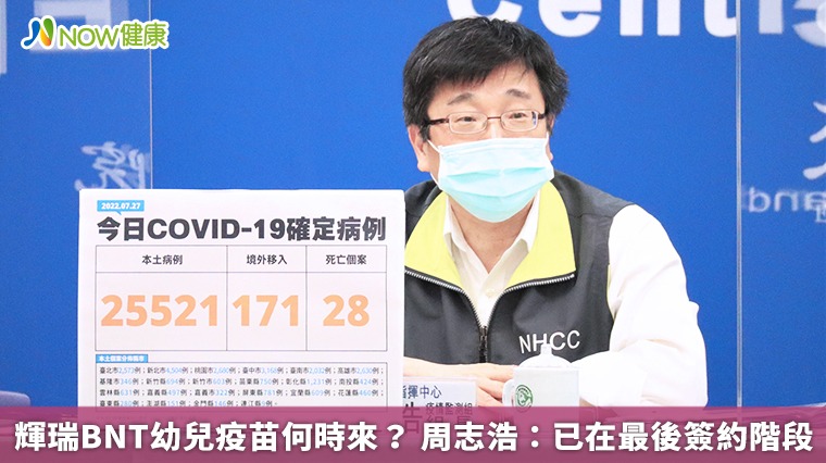 輝瑞BNT幼兒疫苗何時來? 周志浩:已在最後簽約階段 輝瑞BNT幼兒疫苗何時來? 周志浩:已在最後簽約階段