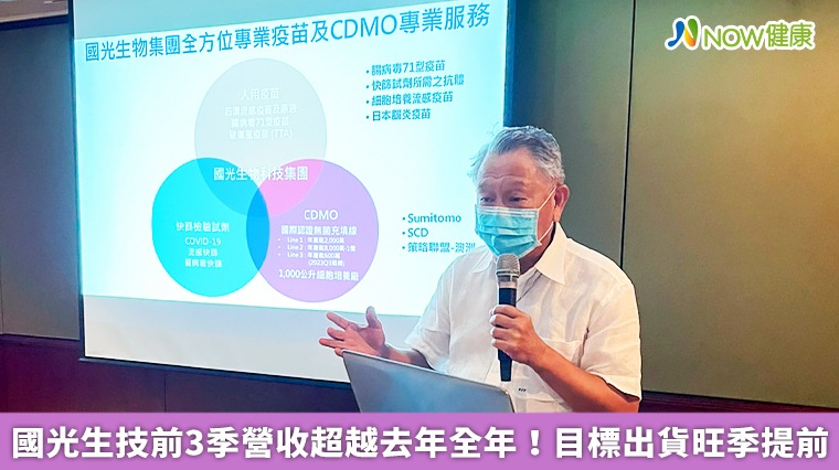 國光生技前3季營收超越去年全年! 目標出貨旺季提前 國光生技前3季營收超越去年全年! 目標出貨旺季提前