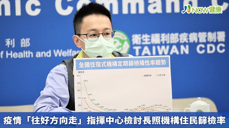 疫情「往好方向走」 指揮中心檢討長照機構住民篩檢率 疫情「往好方向走」 指揮中心檢討長照機構住民篩檢率