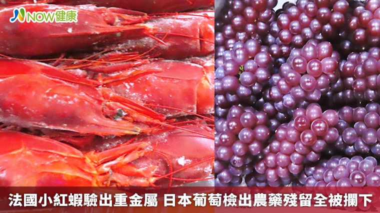 法國小紅蝦驗出重金屬 日本葡萄檢出農藥殘留全被攔下 法國小紅蝦驗出重金屬 日本葡萄檢出農藥殘留全被攔下