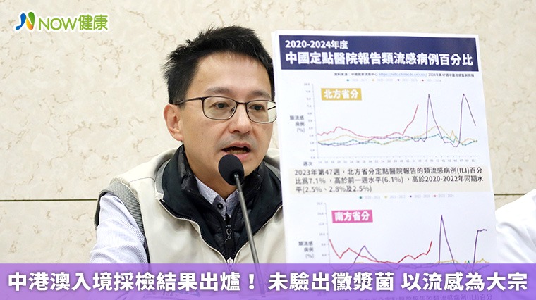 中港澳入境採檢結果出爐!未驗出黴漿菌 以流感為大宗 中港澳入境採檢結果出爐!未驗出黴漿菌 以流感為大宗