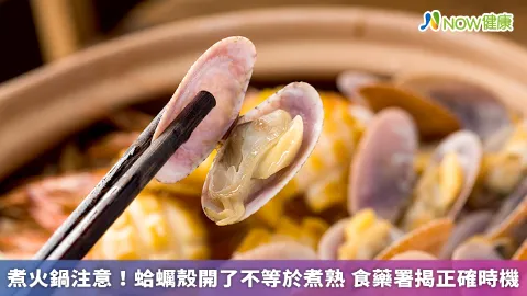 煮火鍋注意！蛤蠣殼開了不等於煮熟 食藥署揭正確時機