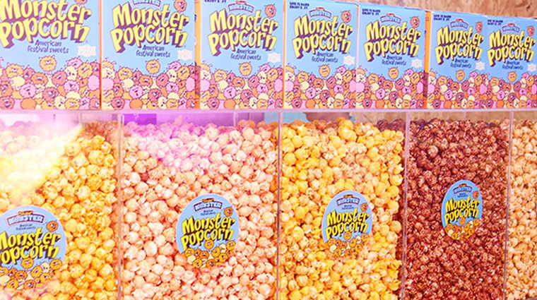 韓國「食尚」進軍台灣 怪獸冰淇淋搶商機 韓國的冰淇淋品牌Sweet Monster將鮮奶冰淇淋結合爆米花,2014年從韓國首爾發跡。(圖/業者提供)