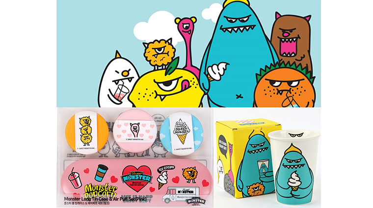 韓國「食尚」進軍台灣 怪獸冰淇淋搶商機 Sweet Monster的「代言人」小怪獸大受歡迎,周邊產品賣翻。(圖/業者提供)